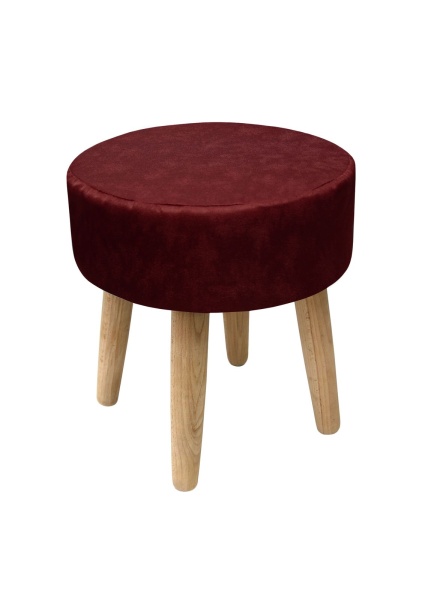 Пуф Plain Lux круглый, цвет ягодный
