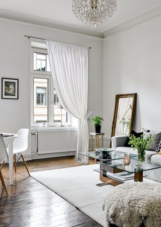 Портьера на тесьме "Lindor-SH" 200х280 цвет белый