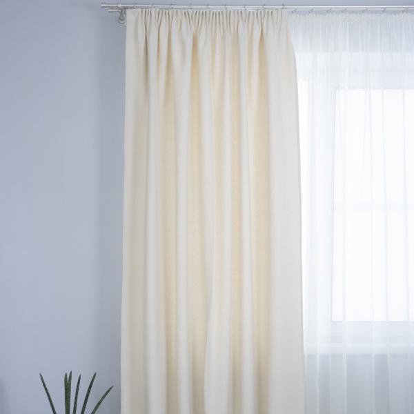 Штора на тесьме 160х270 см Sahara с подхватом цвет крем