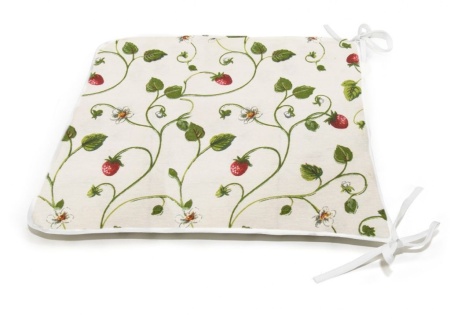 Сидушка на стул с завязками 40x40 см Fresitas с принтом