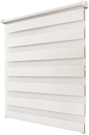 Рулонные шторы день ночь УЮТ Сальса цвет сливочный