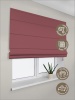 Римская штора на верёвочном механизме, Blackout, цвет ягодный