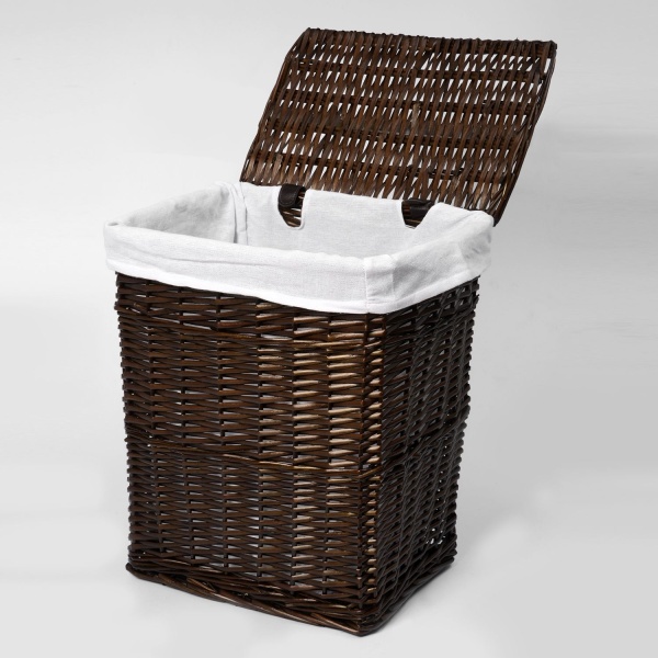 Плетеная корзина для белья с крышкой Isar WB-130-M