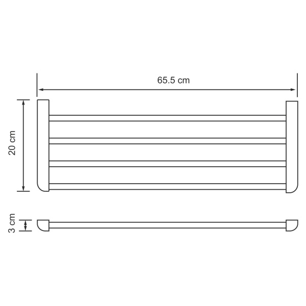 Полка для полотенец Kammel K-8311