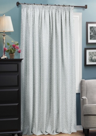 Портьера на тесьме "Domino" 220х270 серый