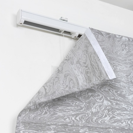 Римская штора с бахромой Сиеста, на цепочном механизме, цвет серый