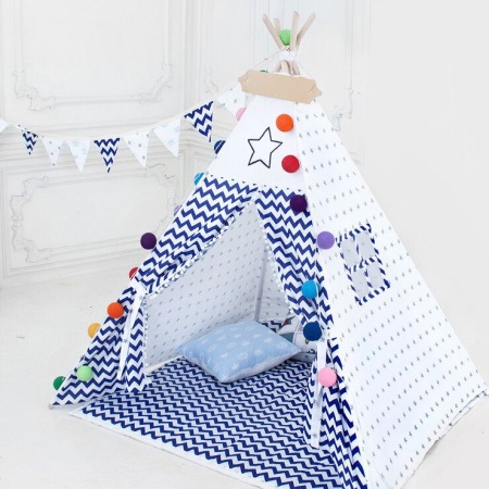 Комплект Вигвама "Зигзаг синий"