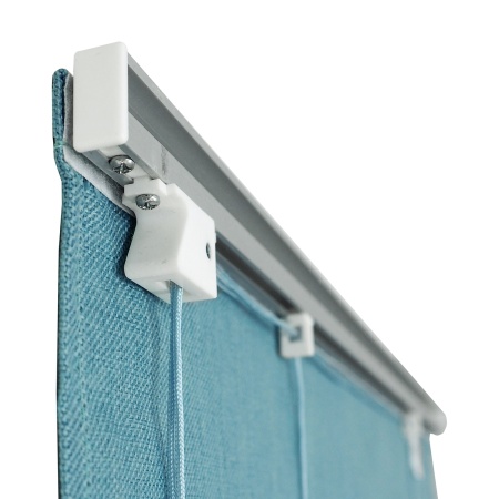 Римские шторы Натур на веревочном механизме цвет синий