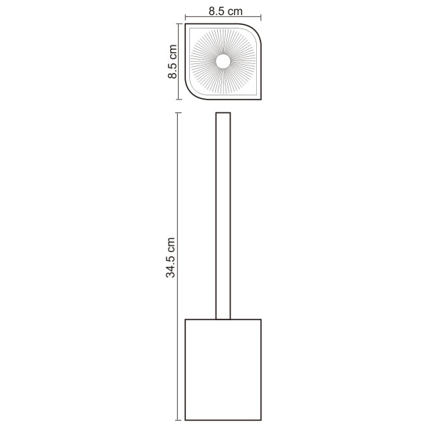 Щетка для унитаза Elba K-2727