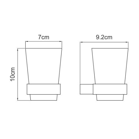 Подстаканник одинарный Sauer K-7928