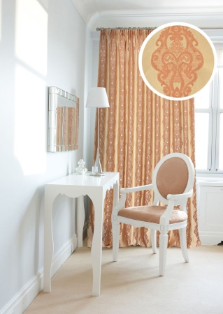 Штора на тесьме 200х275 см Modena цвет оранжевый