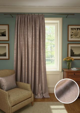 Штора на тесьме "Plain Lux-S", 200х280см с подхватом