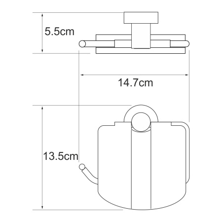 Держатель туалетной бумаги Donau K-9425