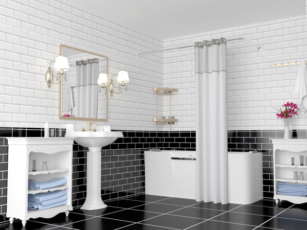 Карниз для душа, поддона GoodHome 120x70см (Штанга) Г-образный, угловой, Усиленный труба 25мм, из нержавеющей стали
