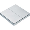 Умный Zigbee выключатель ROXIMO, двухкнопочный, платиновый, SZBTN01-2P