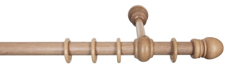 Карниз однорядный (Светлый дуб) D28, Кос