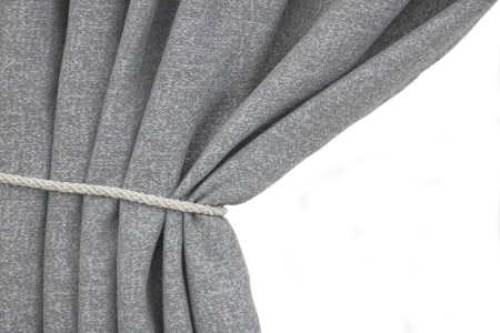 Портьера на люверсах "Ливит", 200х260 цвет серо-белый