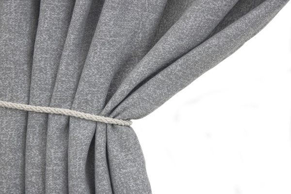 Портьера на люверсах "Ливит", 200х260 цвет серо-белый