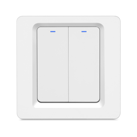Умный выключатель ROXIMO, двухкнопочный, SWBTN01-2