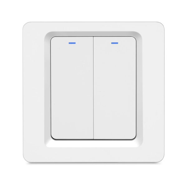 Умный Zigbee выключатель ROXIMO, двухкнопочный, SZBTN01-2