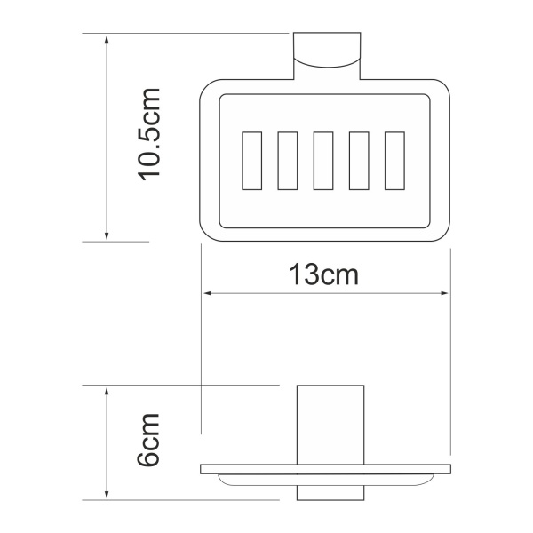 Мыльница решетка Leine K-5069WHITE