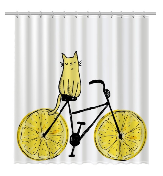 Штора для ванной Fixsen Cat