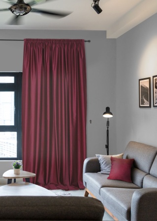 Портьера на тесьме "Caprise" 200х270 красный