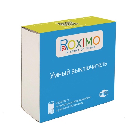 Умный выключатель ROXIMO, трехкнопочный, черный, SWBTN01-3B