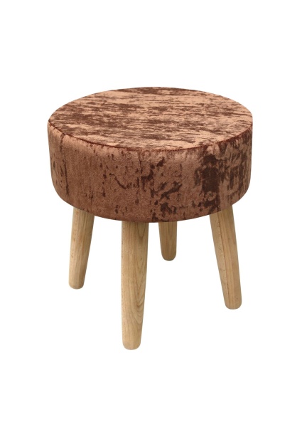 Пуф Barhan круглый, цвет терракотовый