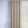 Штора на люверсах "Шенилл" 200х270 цвет нюдовый