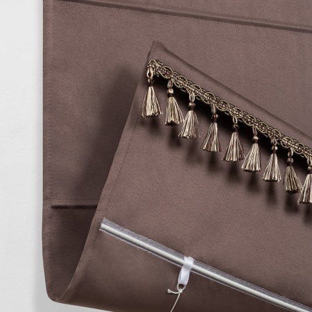 Римская штора, Флавия Blackout на цепочном механизме, цвет коричневый