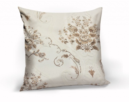 Подушка декоративная на молнии 40х40 см Autunno цвет бежевый