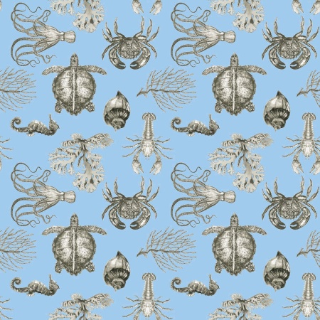 Штора на тесьме "Odissea" 200х270 голубая