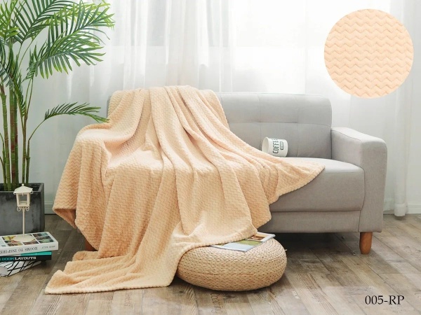 Плед Cleo ROYAL PLUSH велсофт цвет персиковый