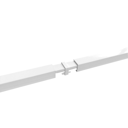 Соединитель для металлического однополосного профиля, белый