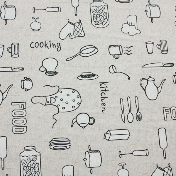 Штора на тесьме "Дишес Dishes" 136х175