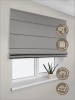 Римская штора на верёвочном механизме, Blackout, серый