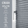 Плиссе натяжного типа 57х170 см Crush цвет серый Плиссе натяжного типа 57х170 см Crush цвет серый