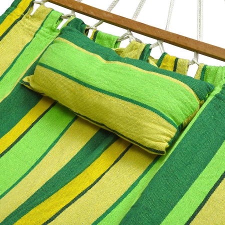 Гамак "Комфорт" из хлопка, с деревянными направляющими Гамак "Комфорт" из хлопка, с деревянными направляющими