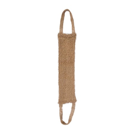 Мочалка из джута, лента, 52х12см (82х12см с ручками), medium, для бани и сауны "Банные штучки"