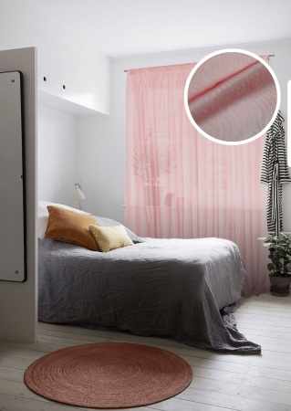 Тюль на тесьме 300х275 см Livadia цвет коралловый