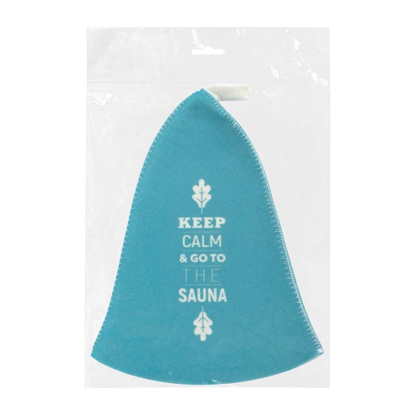 Шапка для бани и сауны "Keep calm" "Банные штучки", войлок