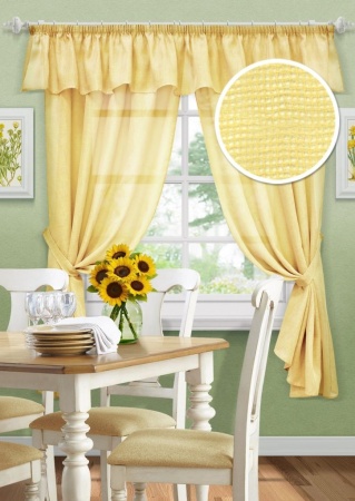 Комплект штор "Chain-S" 2 шторы 140*185 см желтый