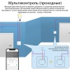 Умный выключатель ROXIMO, двухкнопочный, серый, SWBTN01-2S