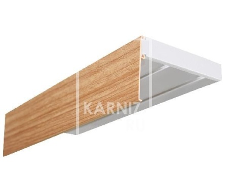 Потолочный карниз Эконом плюс 2-х рядный, "Дуб"