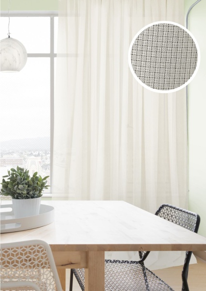 Штора на тесьме "Кремона Cremona - SH" 450х275 беж