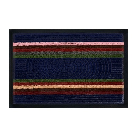 Коврик VORTEX придверный рельефный 40х60 COMFORT цвет синий