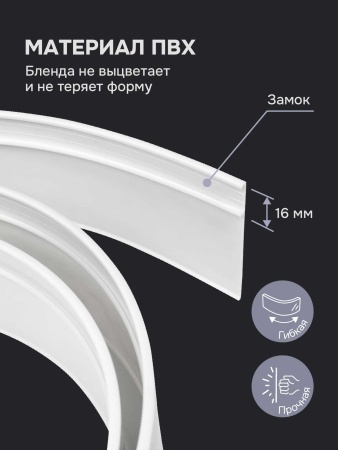 Багет для карниза 7 см, титан