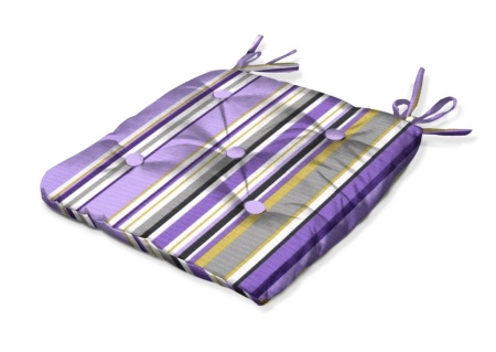 Подушка на стул с завязками 40x40 см Melodia Raya полоски