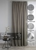 Штора на тесьме "Шенилл" 200х270 цвет серый